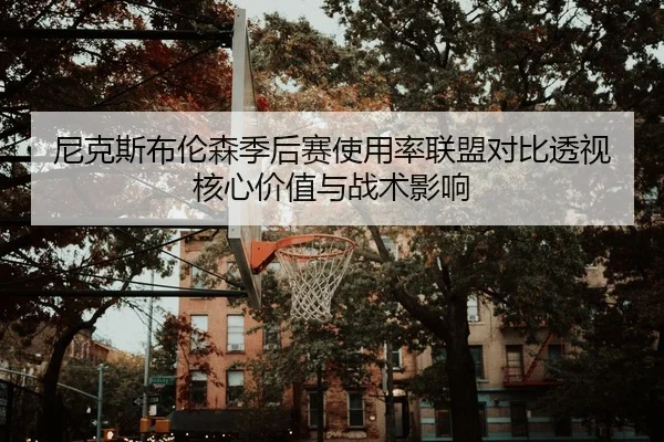 尼克斯布伦森季后赛使用率联盟对比透视核心价值与战术影响